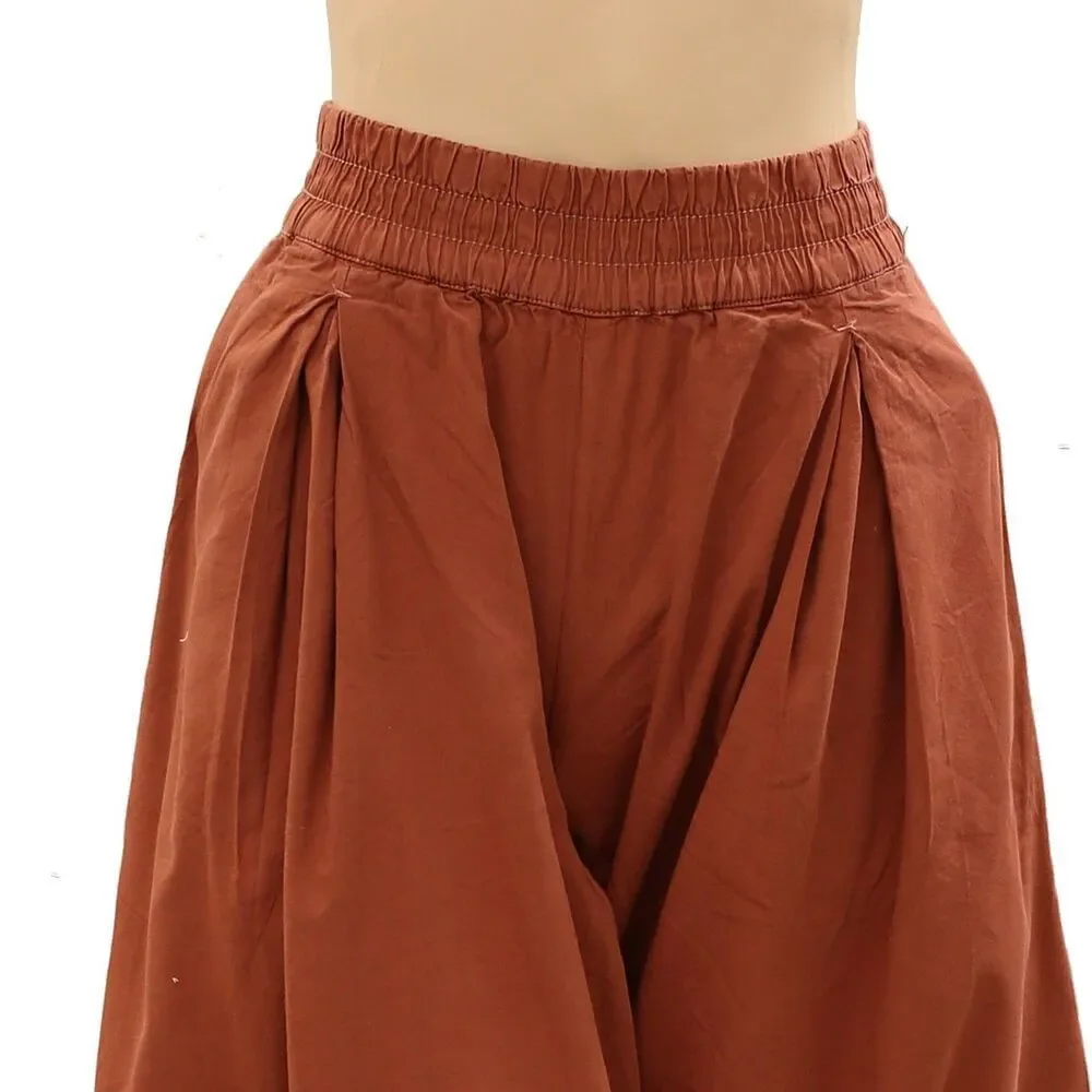 Free People Moonflower Pull-On Balloon Trousers Pants Mid-Rise Solid S 287145 - Picture 9 of 16